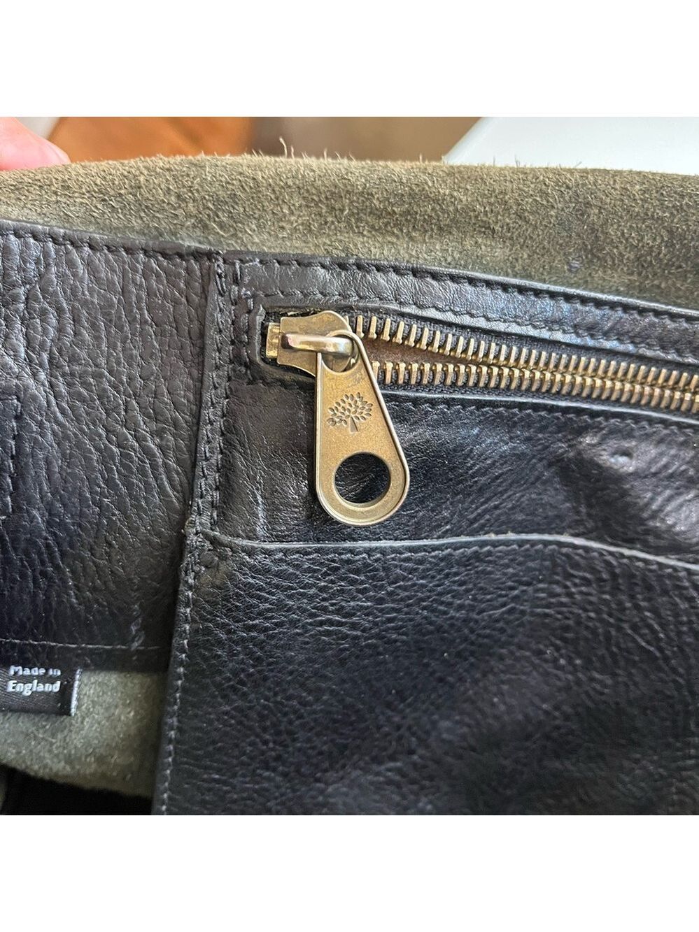 MULBERRY BLACK GRAINED LEATHER BAYSWATER - Picture 13 of 15